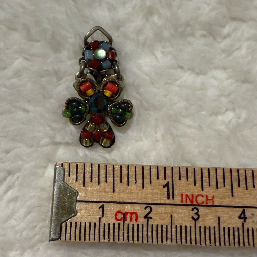 Ayala Bar Colorful Mosaic Clip On Earrings - Picture 6 of 6